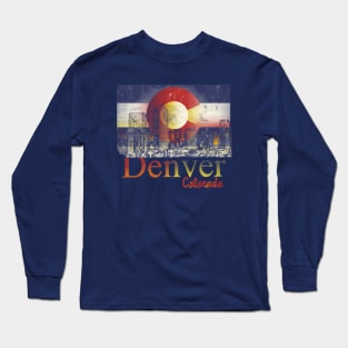 denver skyline Long Sleeve T-Shirt